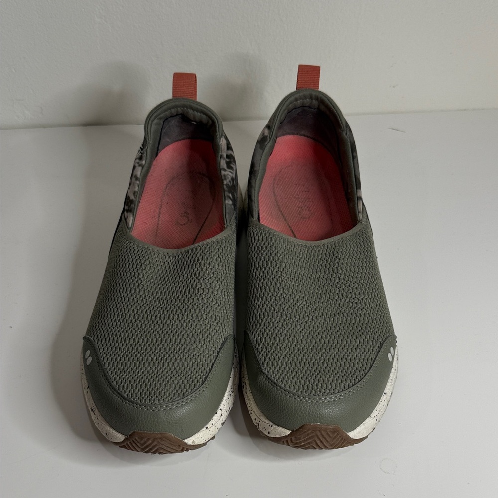 Ryka Green Slip-On Sneakers